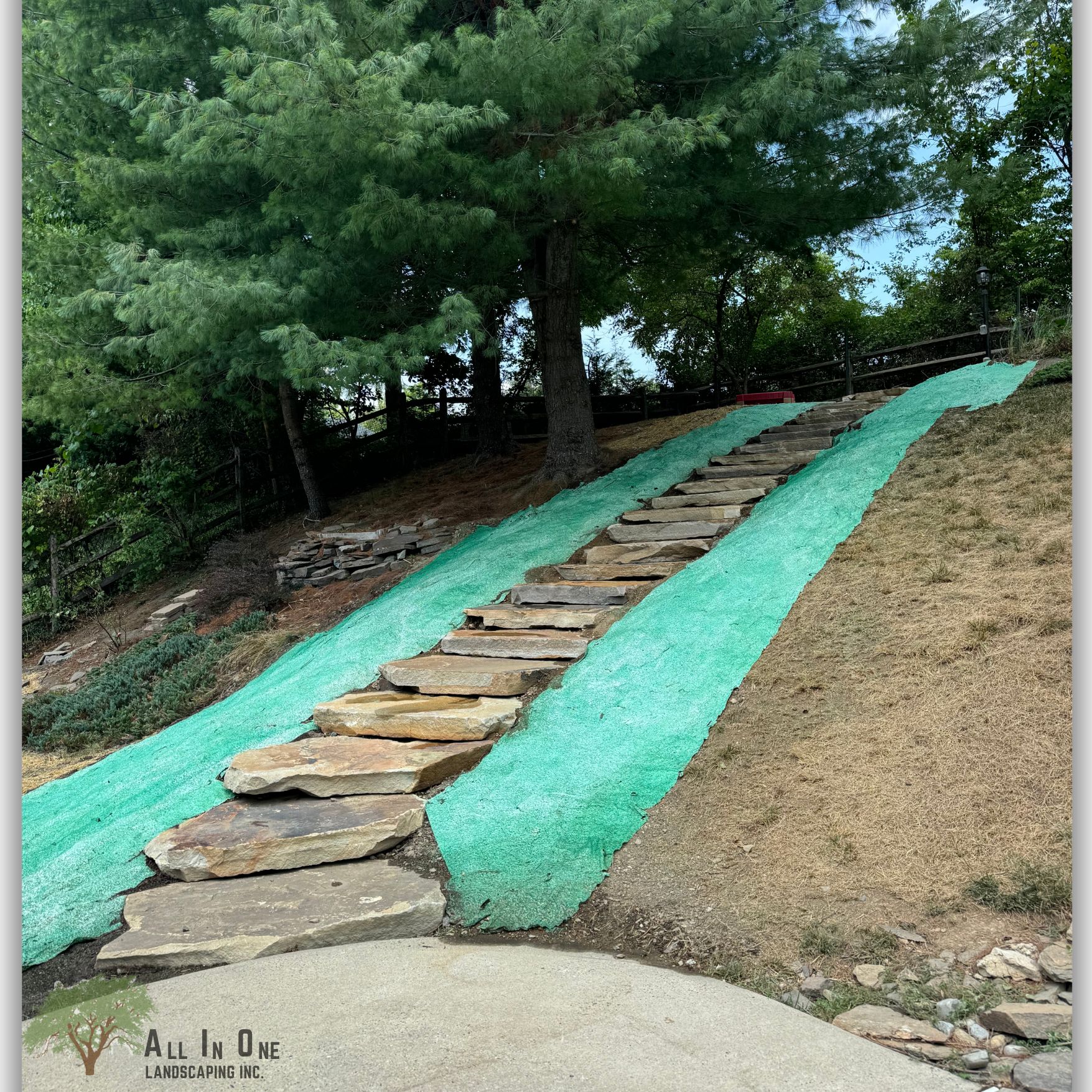 Outdoor steps 