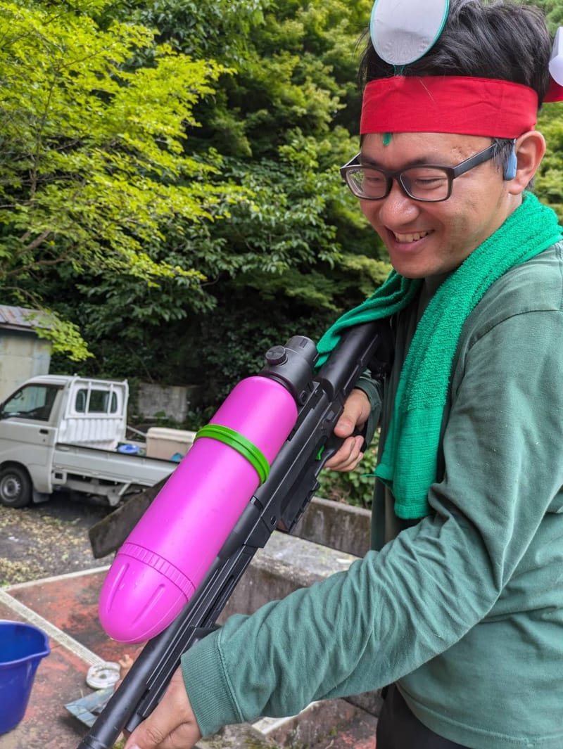 水鉄砲サバゲーとかきごおり