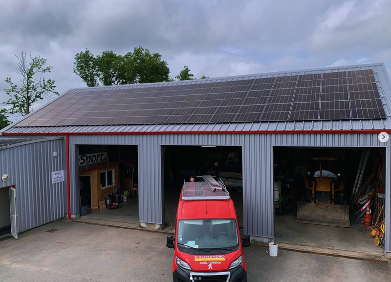 Installation d’un 22KWc sur BAC ACIER