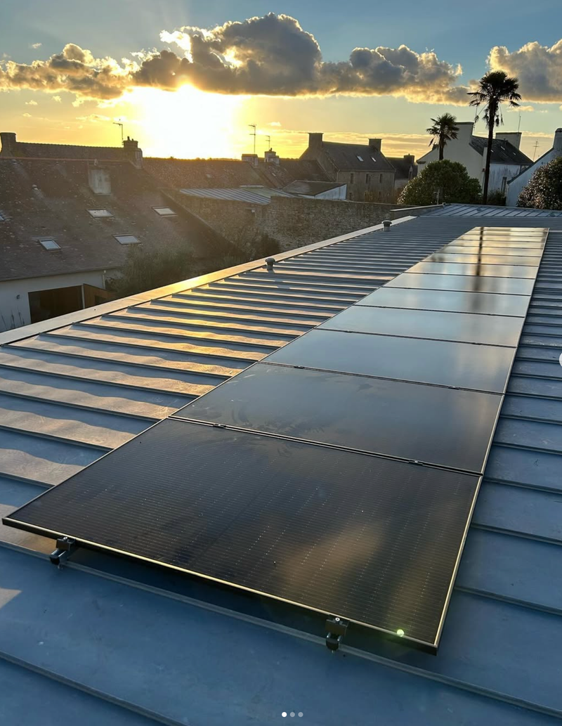 5kwc sur toiture zinc