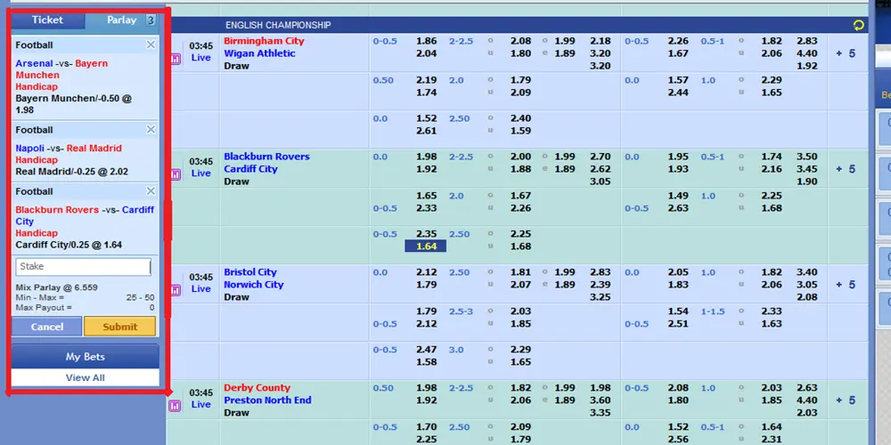 Tips Taruhan Bola Online Mix Parlay Untuk Partai Besar