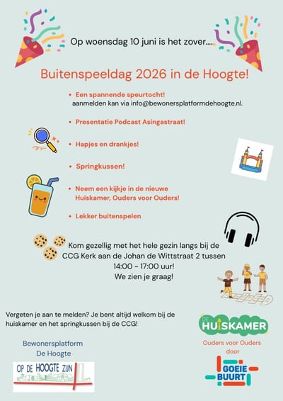 10 juni - Buitenspeeldag