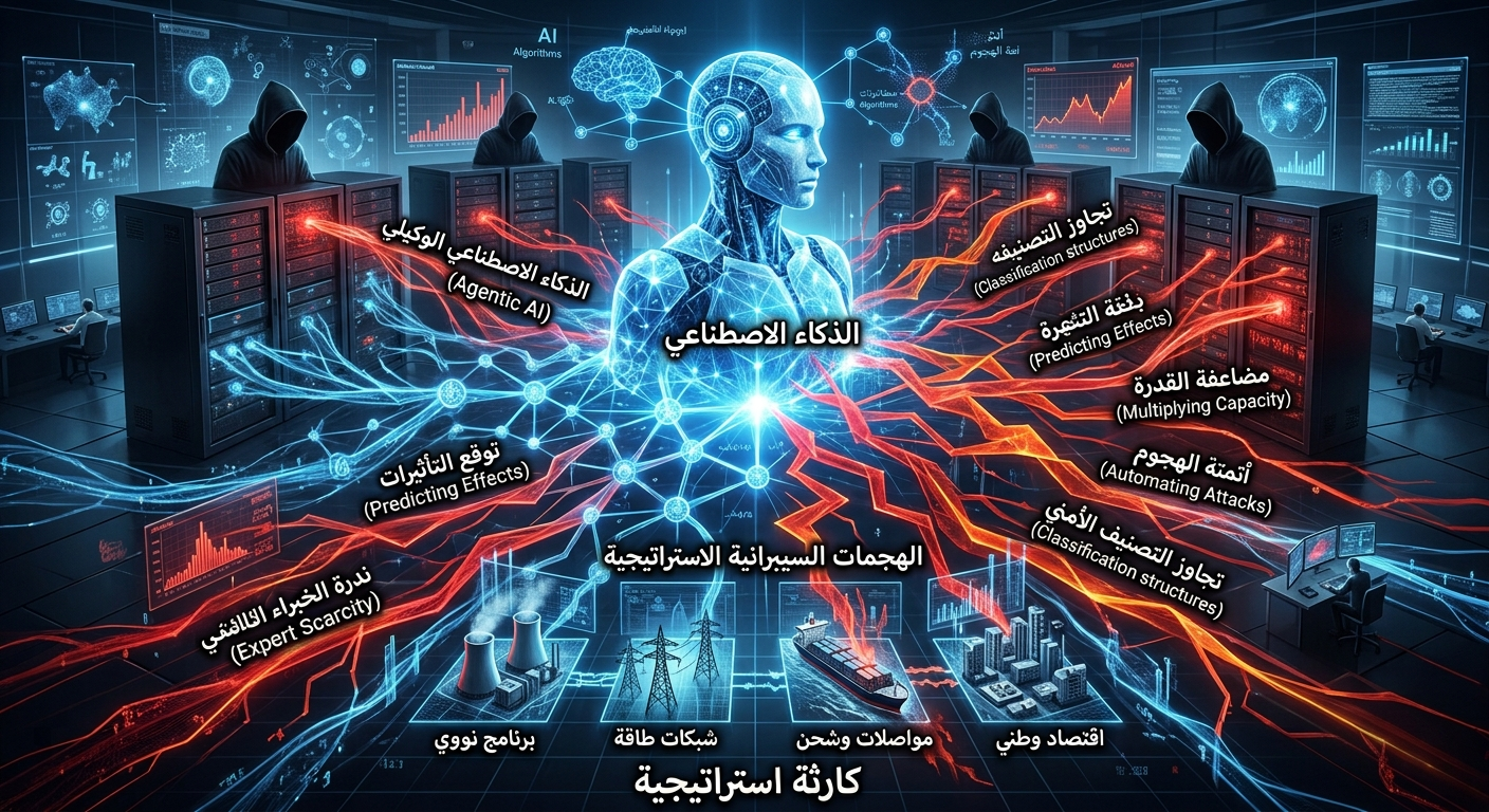 الذكاء الاصطناعي وخطر الهجمات السيبرانية الاستراتيجية