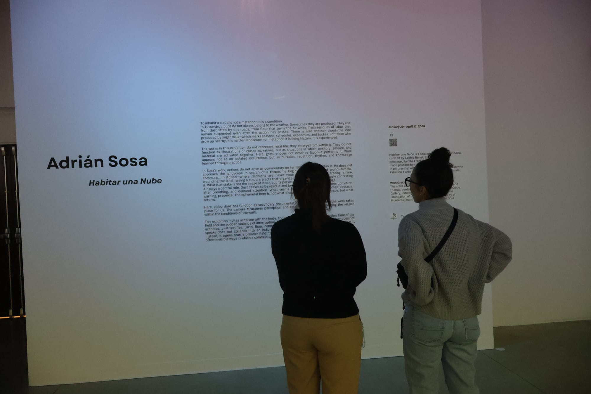 HABITAR UNA NUBE Adrián Sosa - The Frank C. Ortis 29 de enero de 2026 - Foto de Cynthia Pavon