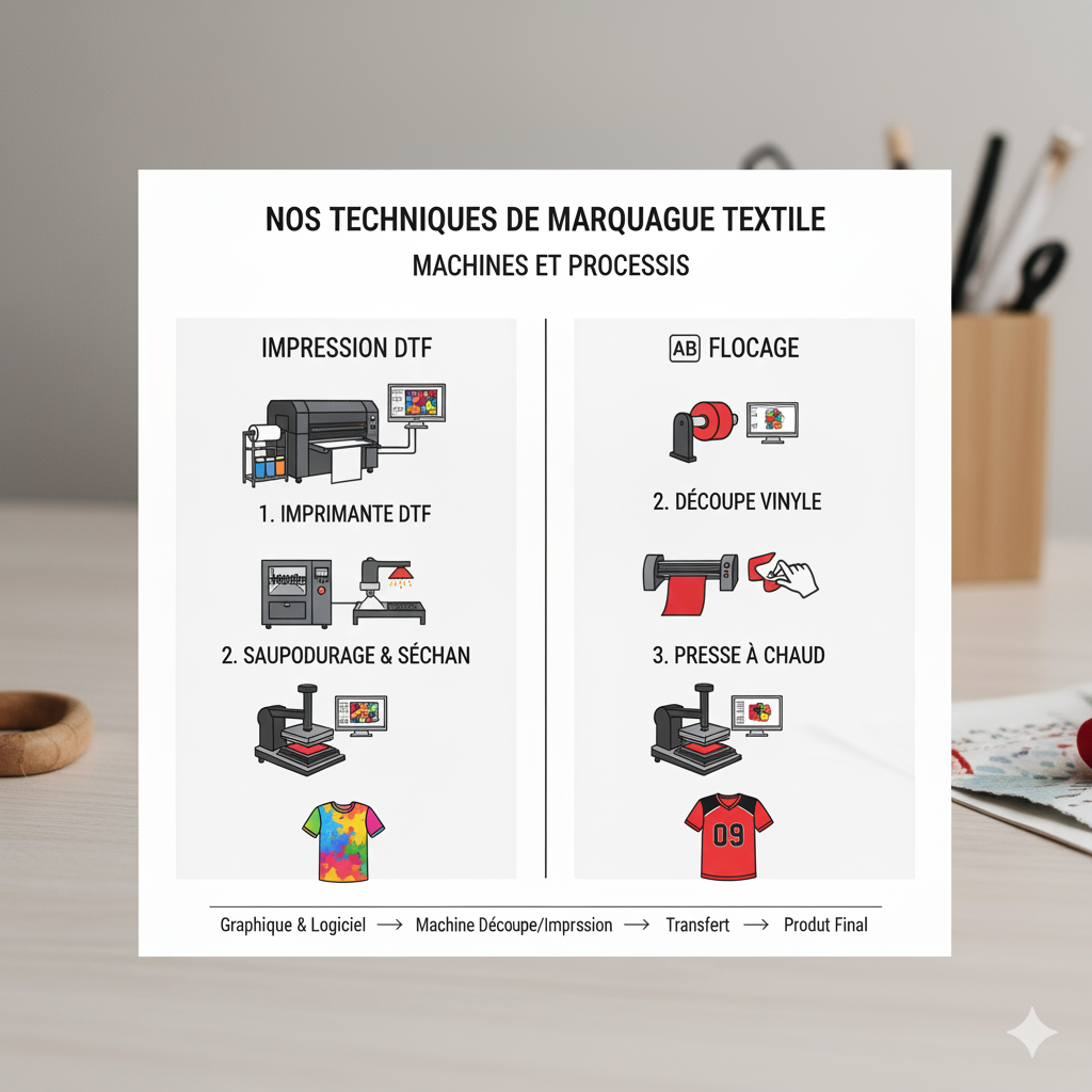 Impression directe / Flocage / DTF