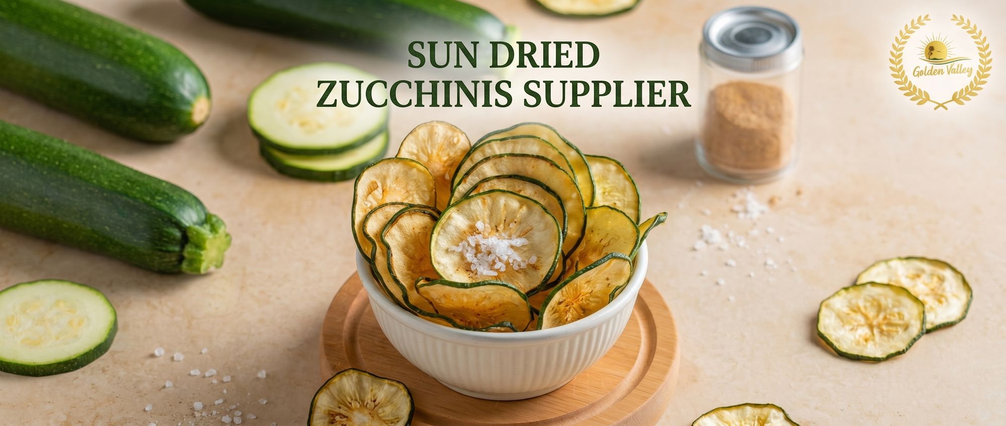 sun dried zucchinis supplier – golden valley