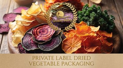 private label dried vegetable packaging - Golden Valley