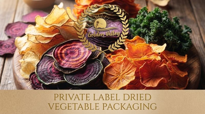 private label dried vegetable packaging - Golden Valley
