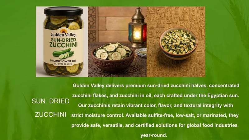 Sun Dried zucchinis