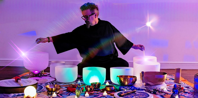 Eastbourne's New Moon Sound Bath with crystal singing bowls