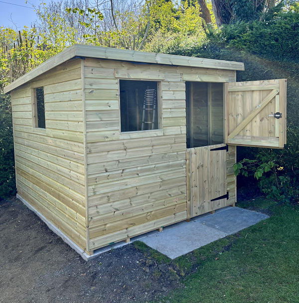 Treated Shed with Stable Door