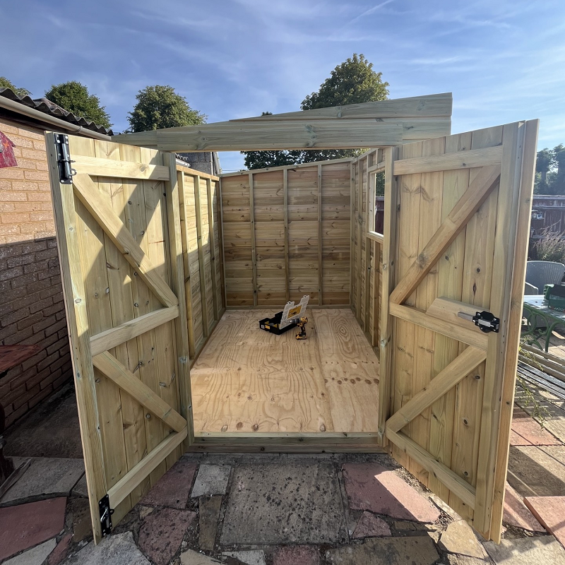 8x6 Shed with Double Doors