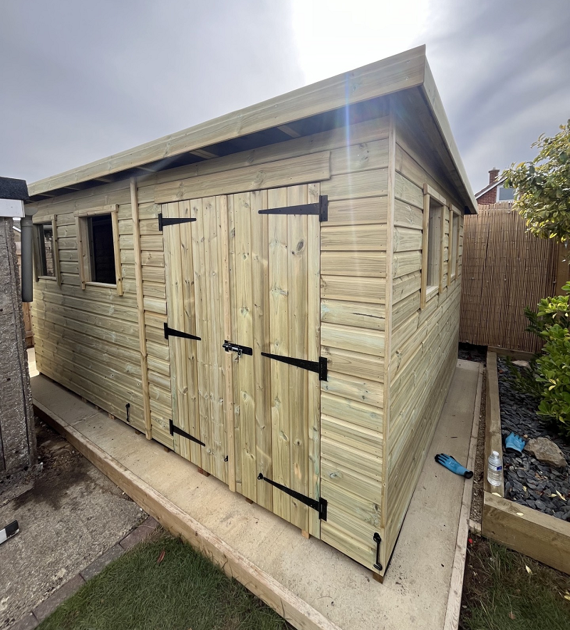 Pent Roof Shed Installed in Swindon