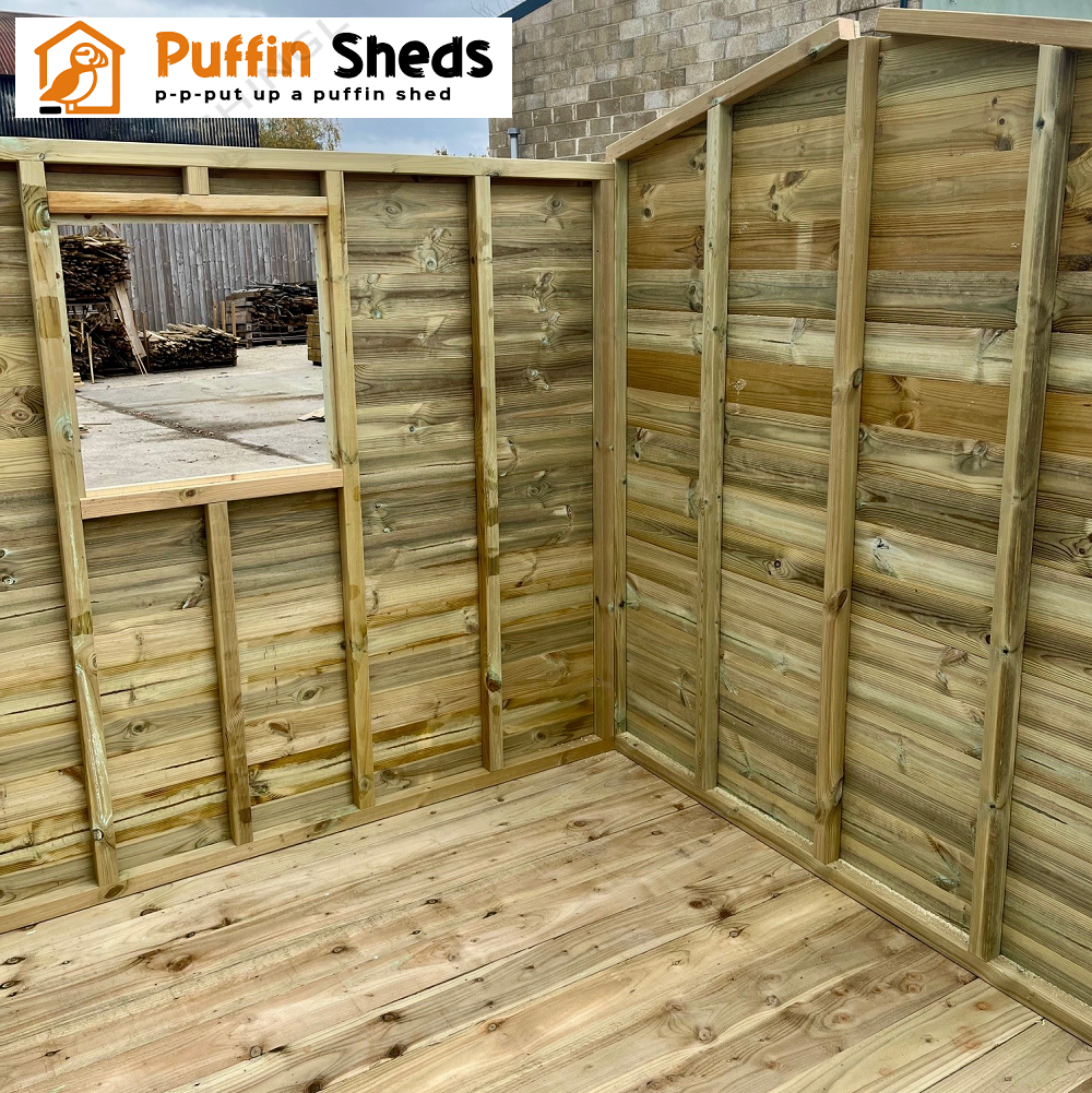 inside an 8x6 garden shed