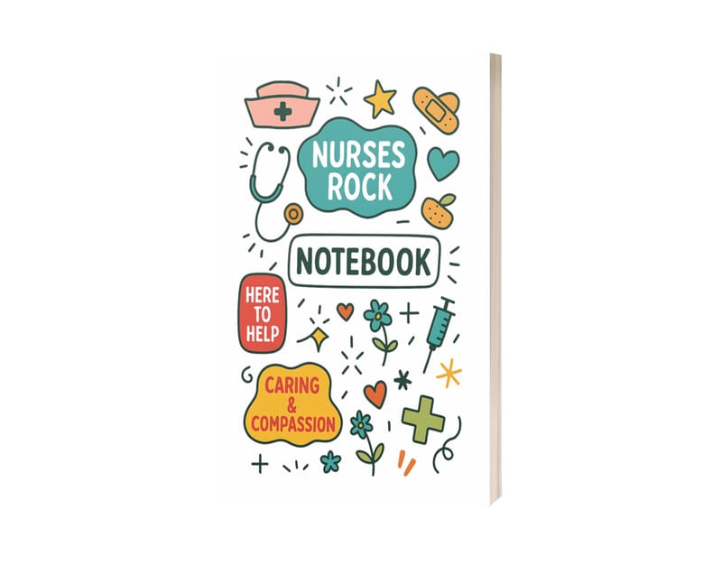 Nurse Notebook – 200-Page Lined Journal for Nurses | 7x10 Inches | Cute Medical Gift for Nurse Appreciation, Shift Notes, Reflections, or Daily Use - Paperback