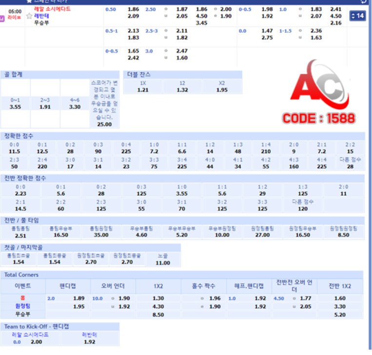 스보뱃 배팅 언오버 핸디캡