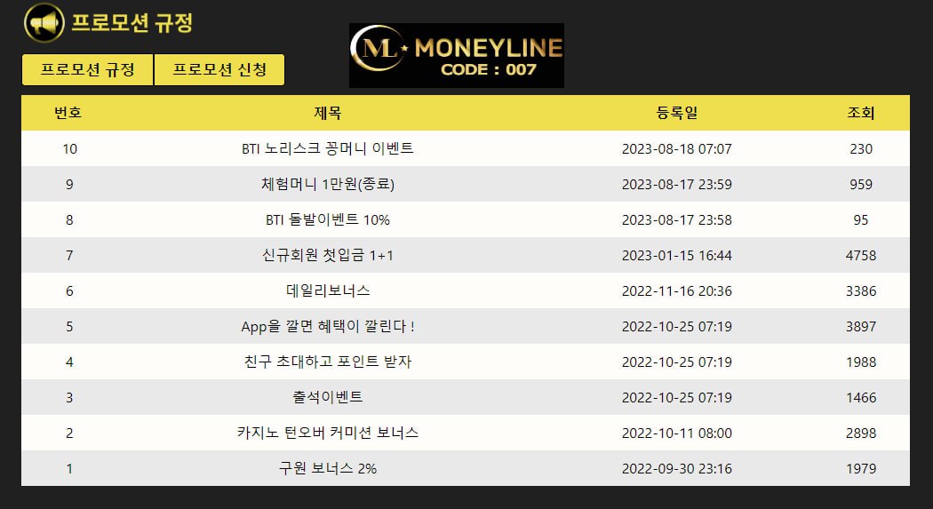 머니라인 해외토토사이트 보너스