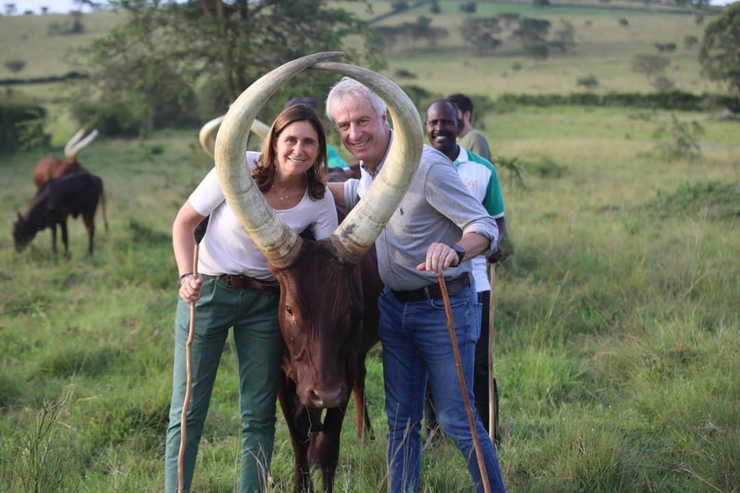 Tourists on a guided Farm Tour