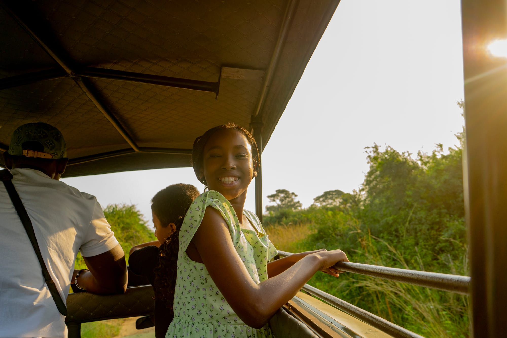 Little Girl on a game drive