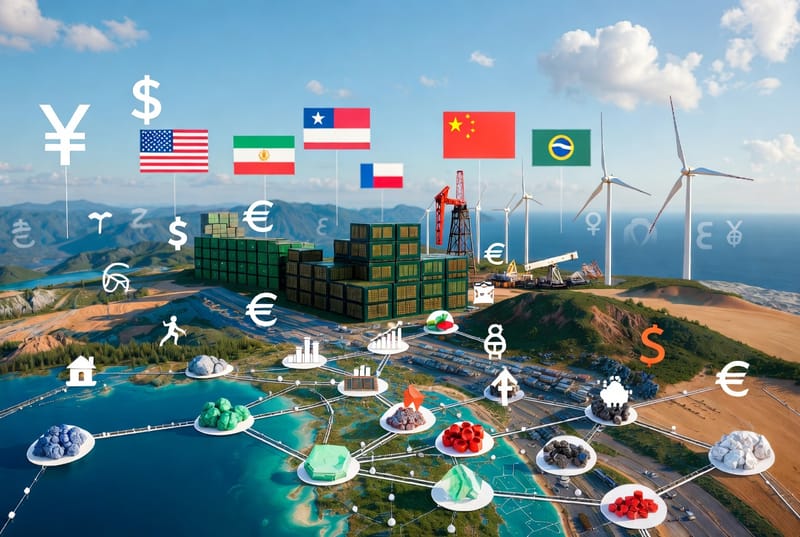 Geoeconomía 2026: Cómo compiten los países por minerales críticos, chips, energía y el nuevo orden mundial