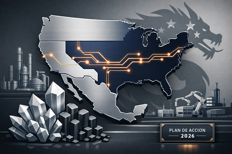 México y EE. UU.: El nuevo eje de los minerales críticos frente a China