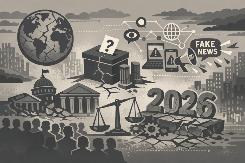 Democracia sitiada: erosión institucional y desinformación como armas geopolíticas en la era de la IA