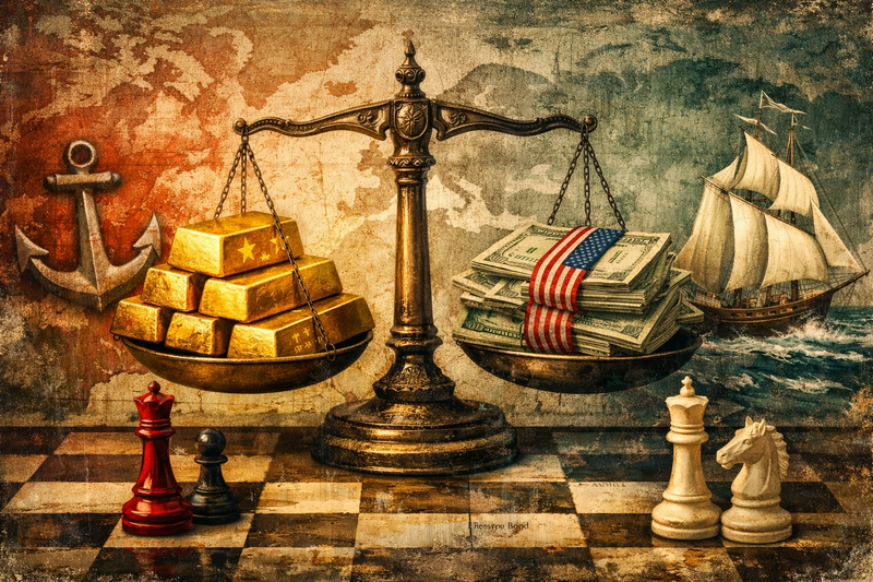 China ajusta su estrategia financiera: oro, liquidez y reducción del dólar