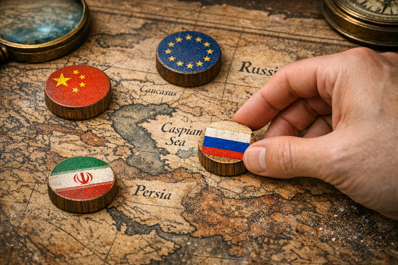 El nodo Caspio: reconfiguración geopolítica y la crisis de la conectividad euroasiática