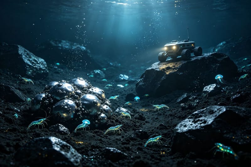 El abismo oceánico y sus minerales