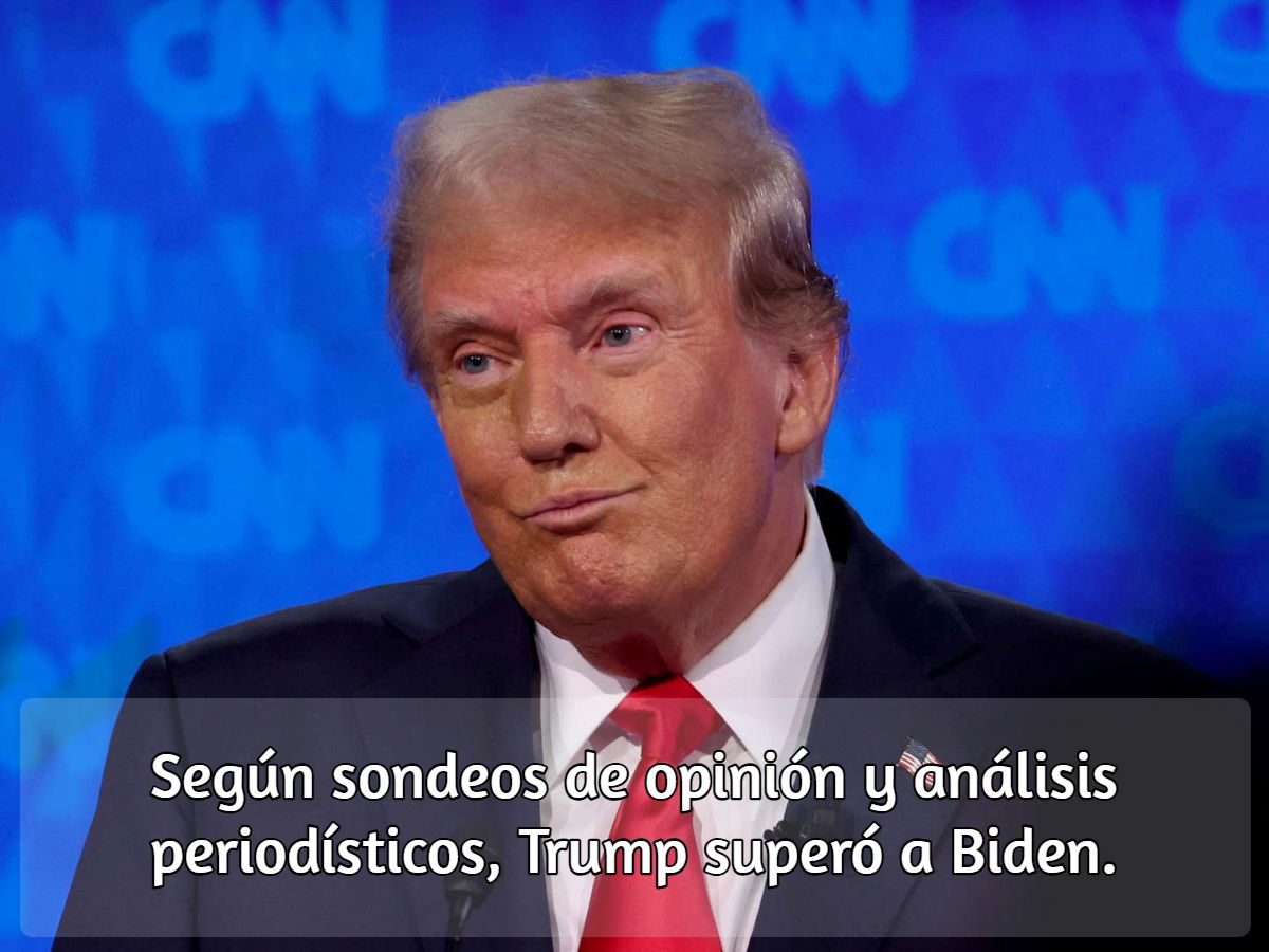 Donald Trump en el debate 2024