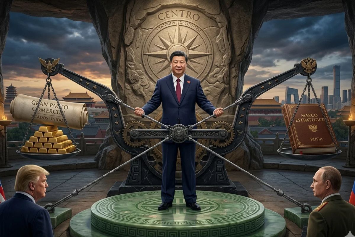 Xi, Trump y Putin en tensión geopolítica: poder, rivalidad y estrategia en el tablero mundial del siglo XXI.