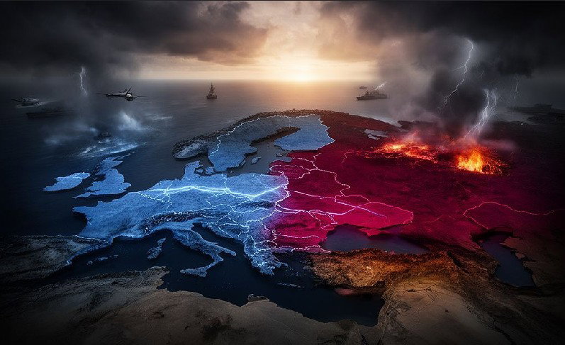 Ucrania y Oriente Medio como dos frentes conectados por la geografía estratégica europea.