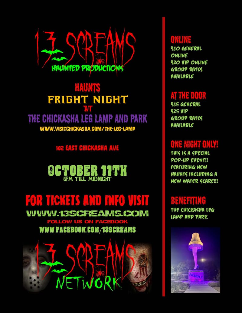 13 Screams Haunts Fright Night 2024