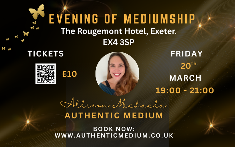 Exeter Evening of Mediumship: Rougemont Hotel, Exeter