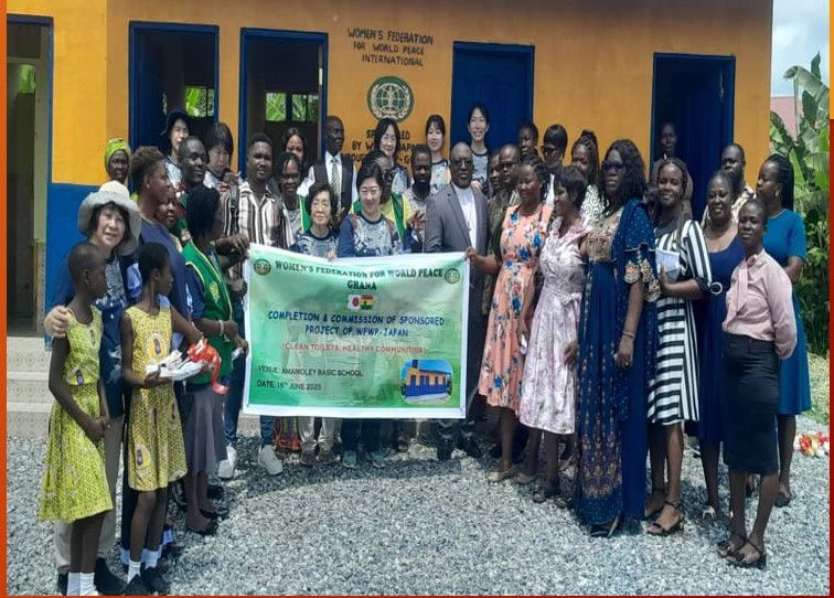Completion & Commission of a sponsored project of WFWP-Japan in Ghana