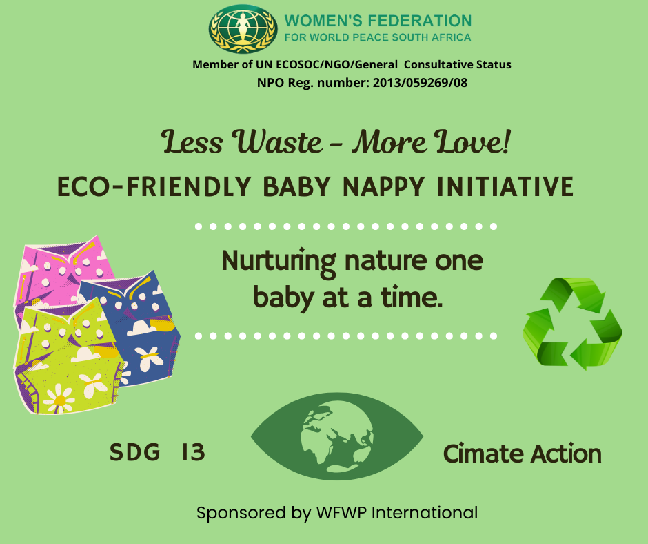 WFWP South Africa  Launch of the Reusable Baby Nappy Project - Promoting Sustainability and Dignity through Practical Action