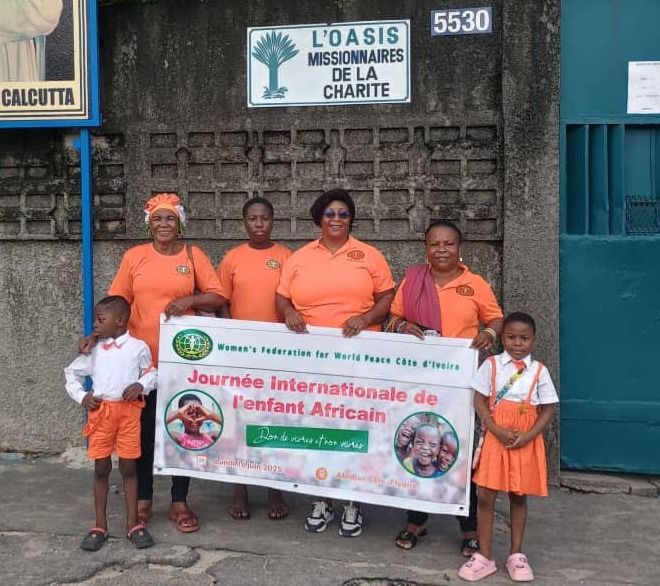 WFWP Côte d'Ivoire organized a visit to the Oasis Center "Missionaries of Charity" to celebrate International Day of the African Child 2025