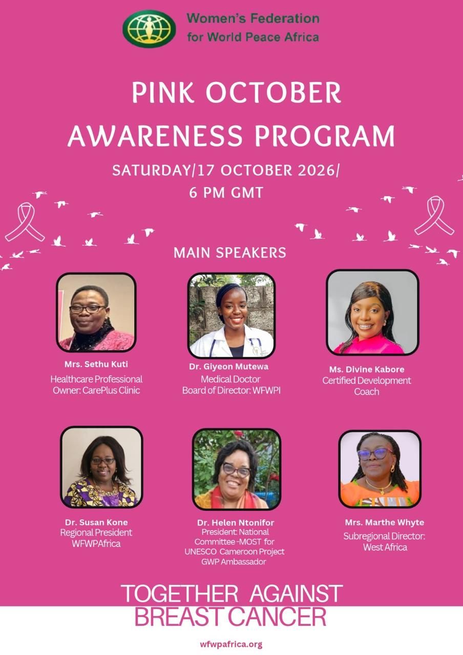 Together Against Breast Cancer: WFWP Africa Marks Pink October