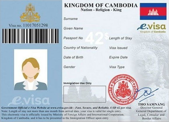 La demande de E-visa pour le Cambodge