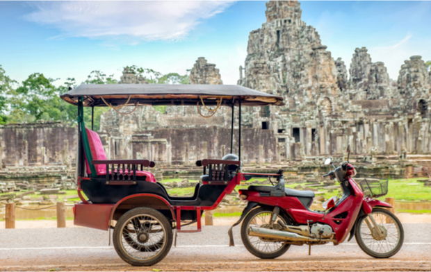 Les tuktuk au Cambodge