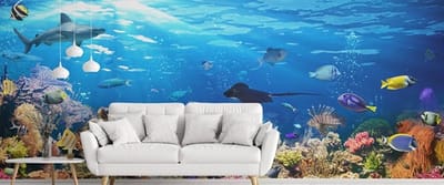 Relaxing Room Ideas Using Beach Wallpape