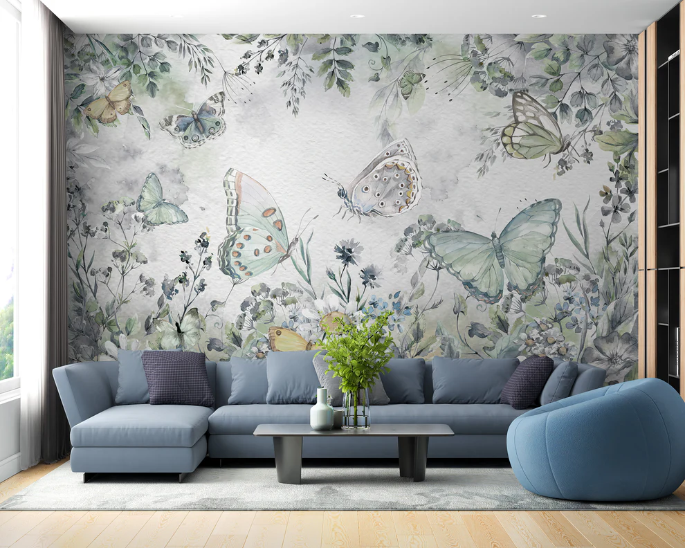 Butterfly Garden Wall Mural