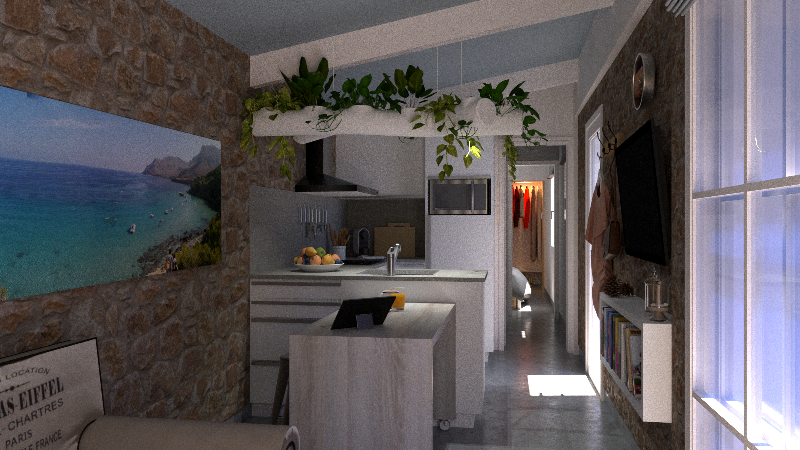 RÉ-AMÉNAGEMENT D'UN APPARTEMENT MANQUANT DE LUMIÈRE ET D'ESPACE