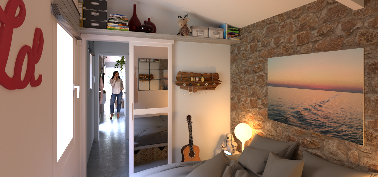 RÉ-AMÉNAGEMENT D'UN APPARTEMENT MANQUANT DE LUMIÈRE ET D'ESPACE