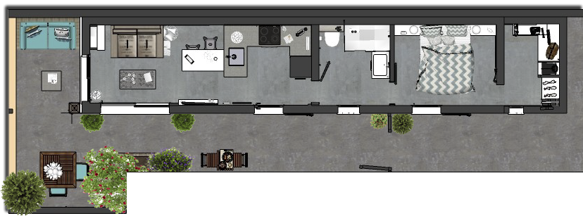 RÉ-AMÉNAGEMENT D'UN APPARTEMENT MANQUANT DE LUMIÈRE ET D'ESPACE