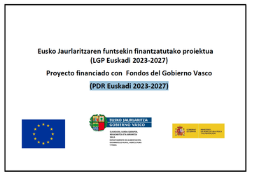 Proyecto financiado con Fondos del Gobierno Vasco