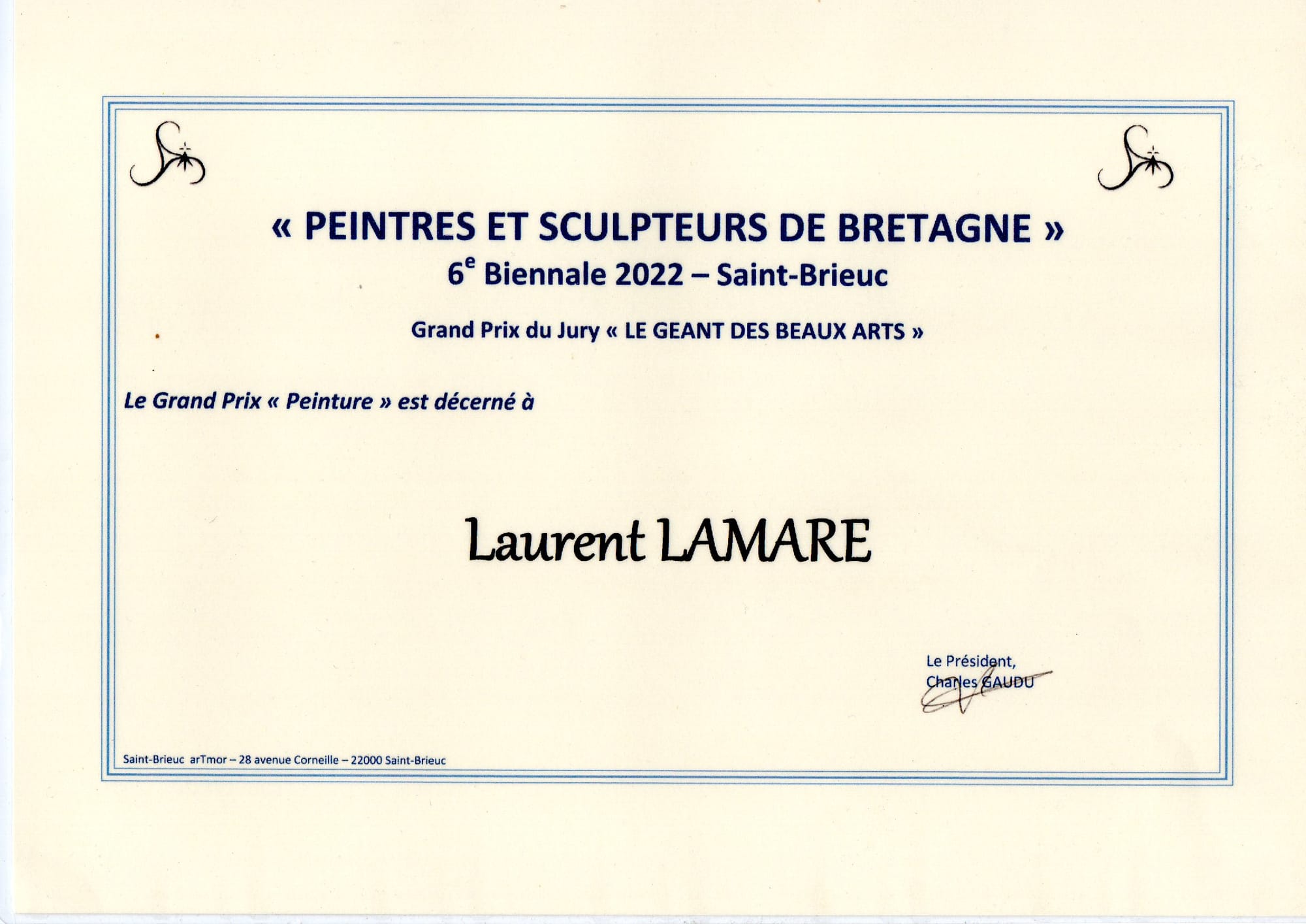 Peintre de bretagne
