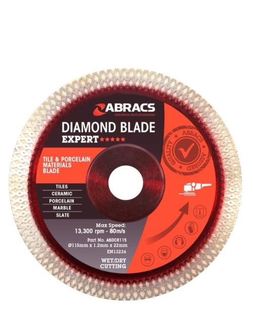 Abracs X-Tech tile blade · 115mm