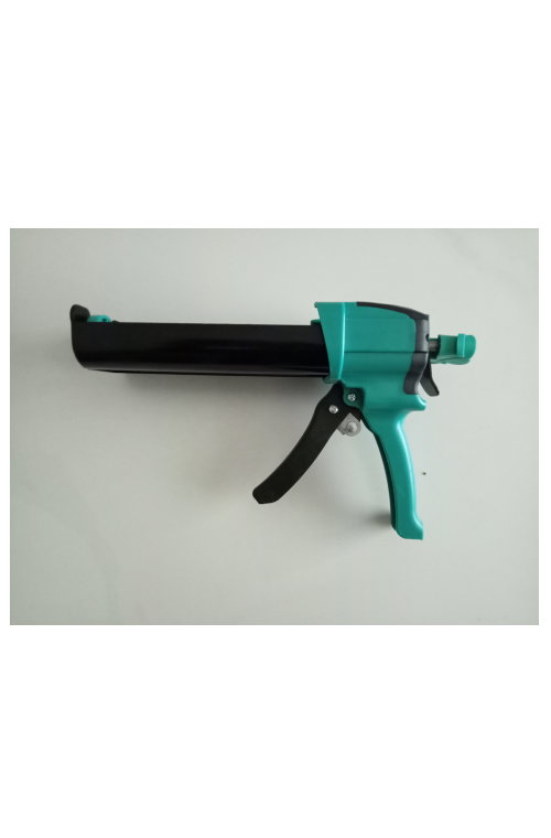 Dual-cartridge caulking gun