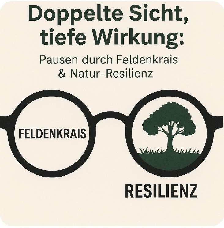 Doppelte Sicht,  tiefe Wirkung. Pausen durch Feldenkrais und Natur Resilienz